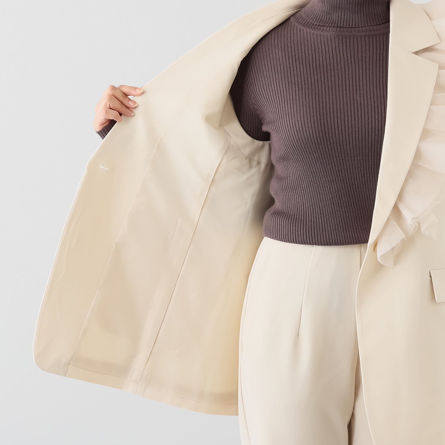 ボンボン・エ・ショコラ チュールパーツ付 ハンサムジレ