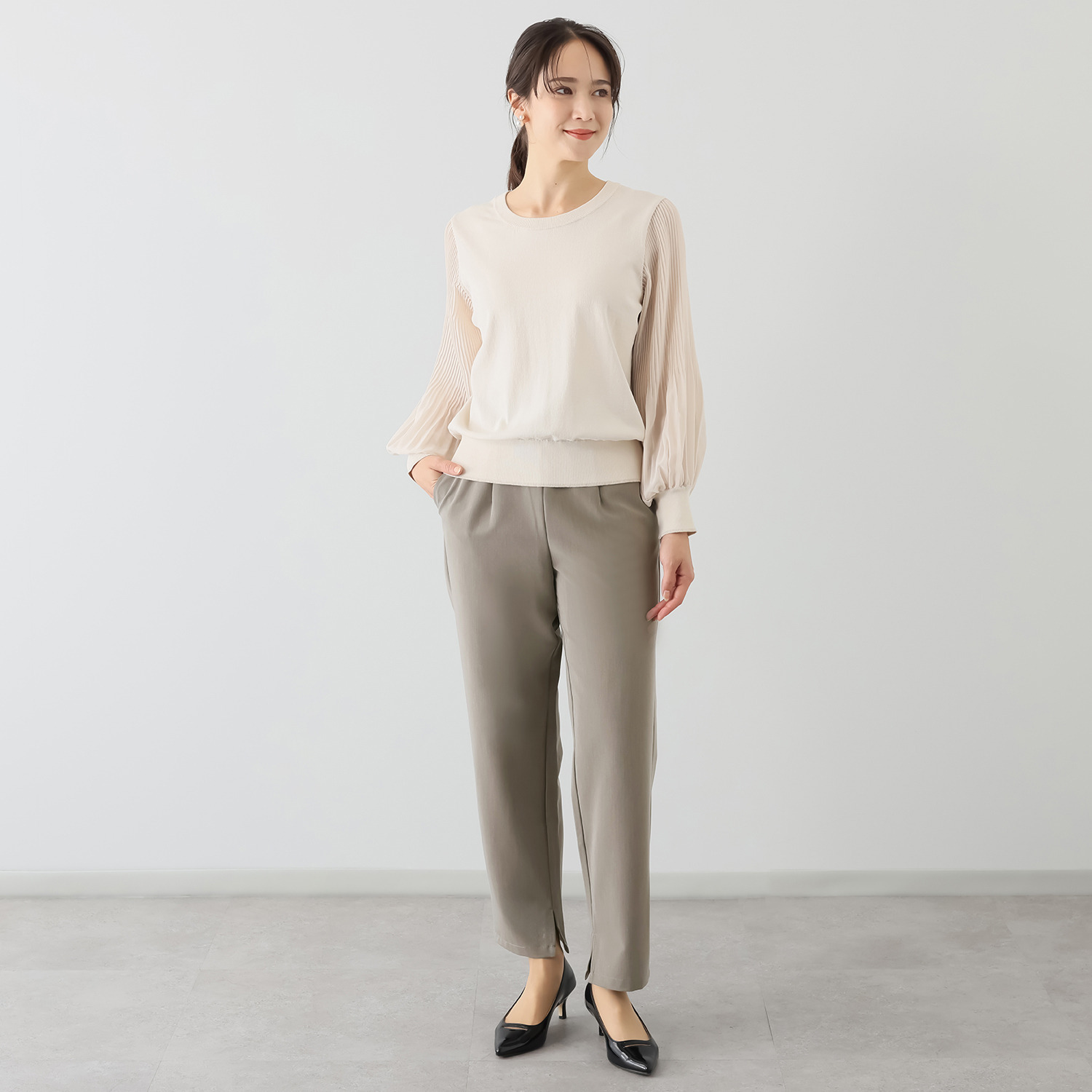 ボンボン・エ・ショコラ テーパードパンツ