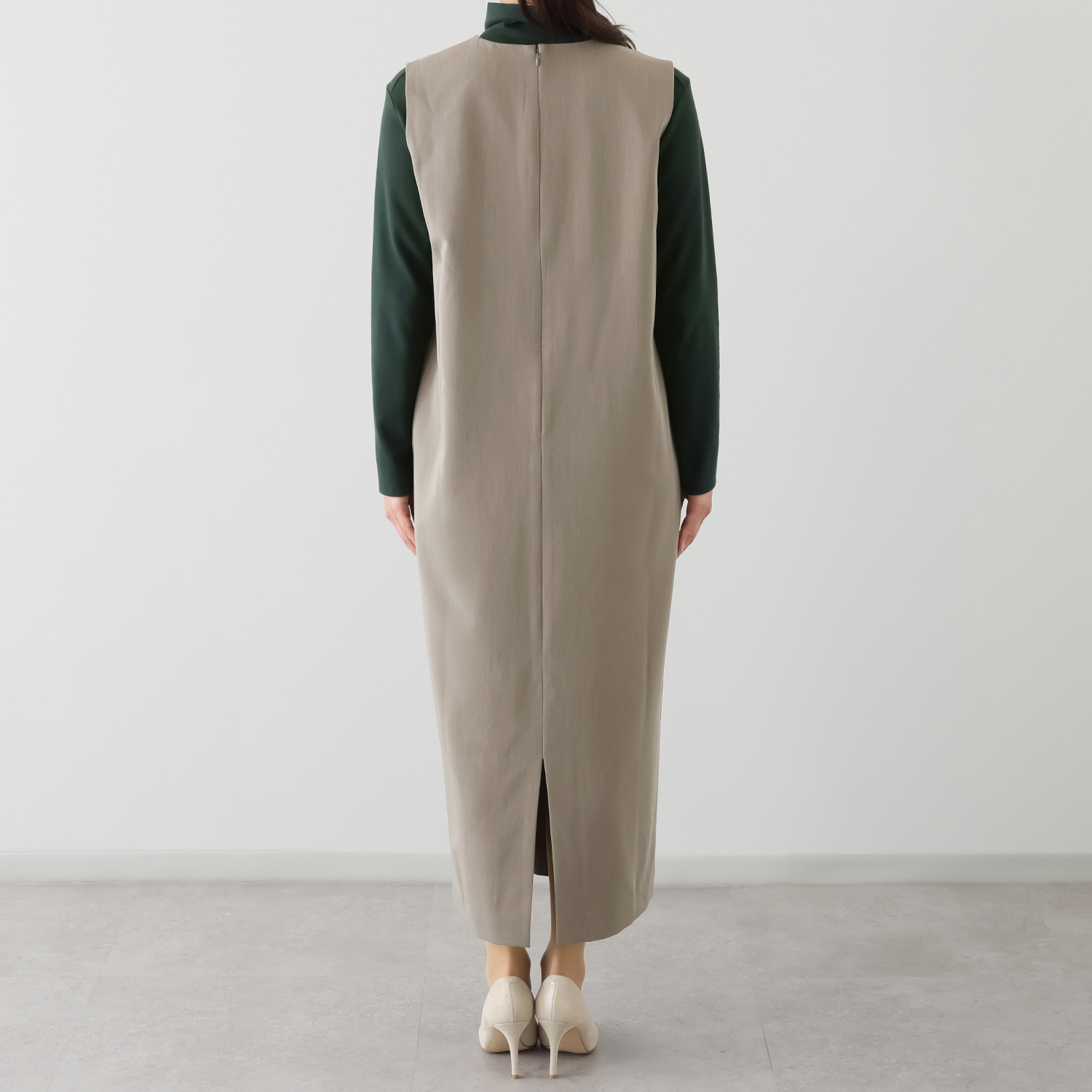 ボンボン・エ・ショコラ キーネック ジャンパースカートドレス