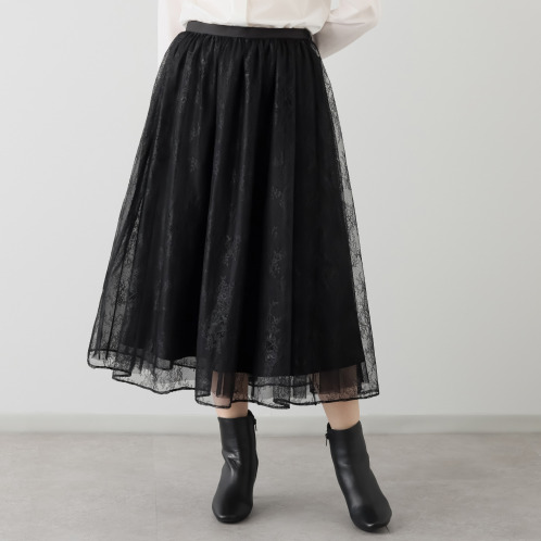 ボンボン・エ・ショコラ ペチコート付 3ウェイレーススカート ボンボン・エ・ショコラ ペチコート付 3ウェイレーススカート