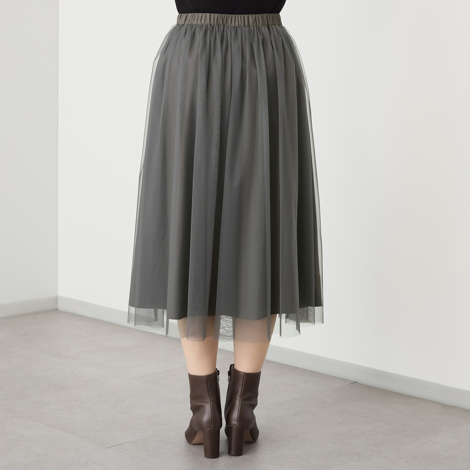 ボンボン・エ・ショコラ ペチコート付 ３ウェイレーススカート