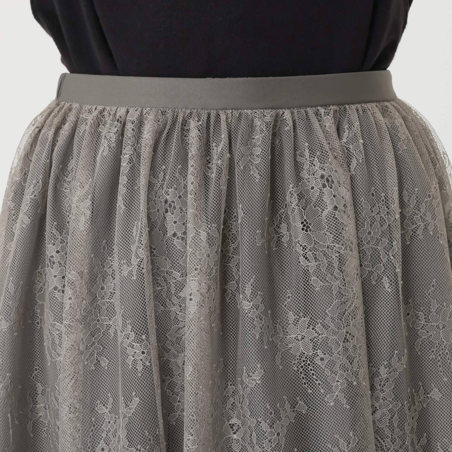 ボンボン・エ・ショコラ ペチコート付 ３ウェイレーススカート