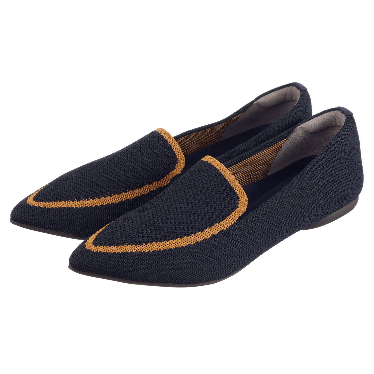 ニカル 洗濯機で丸洗いＯＫ！ バイカラーニットパンプス ＜ランドリーネット付＞