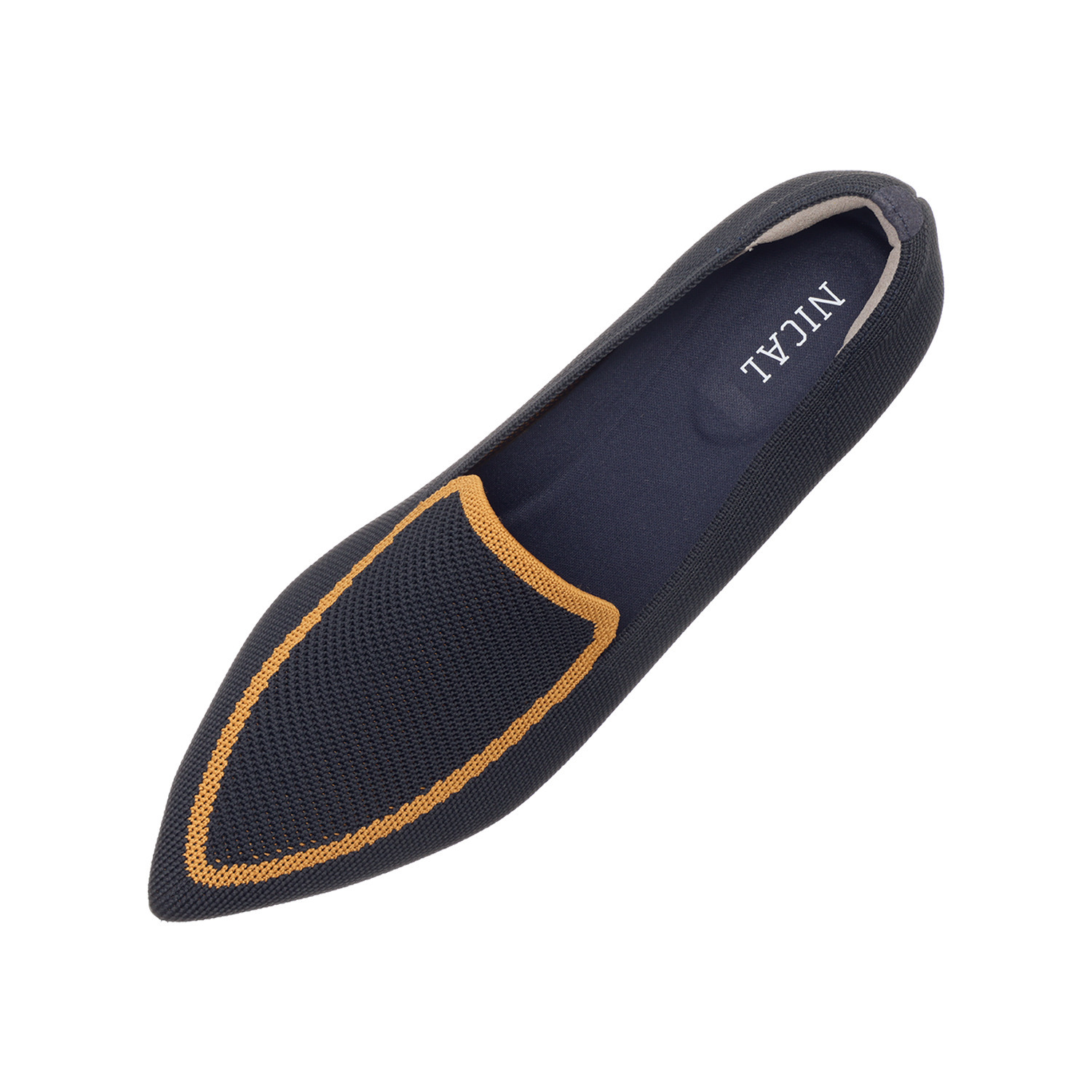 ニカル 洗濯機で丸洗いＯＫ！ バイカラーニットパンプス ＜ランドリーネット付＞