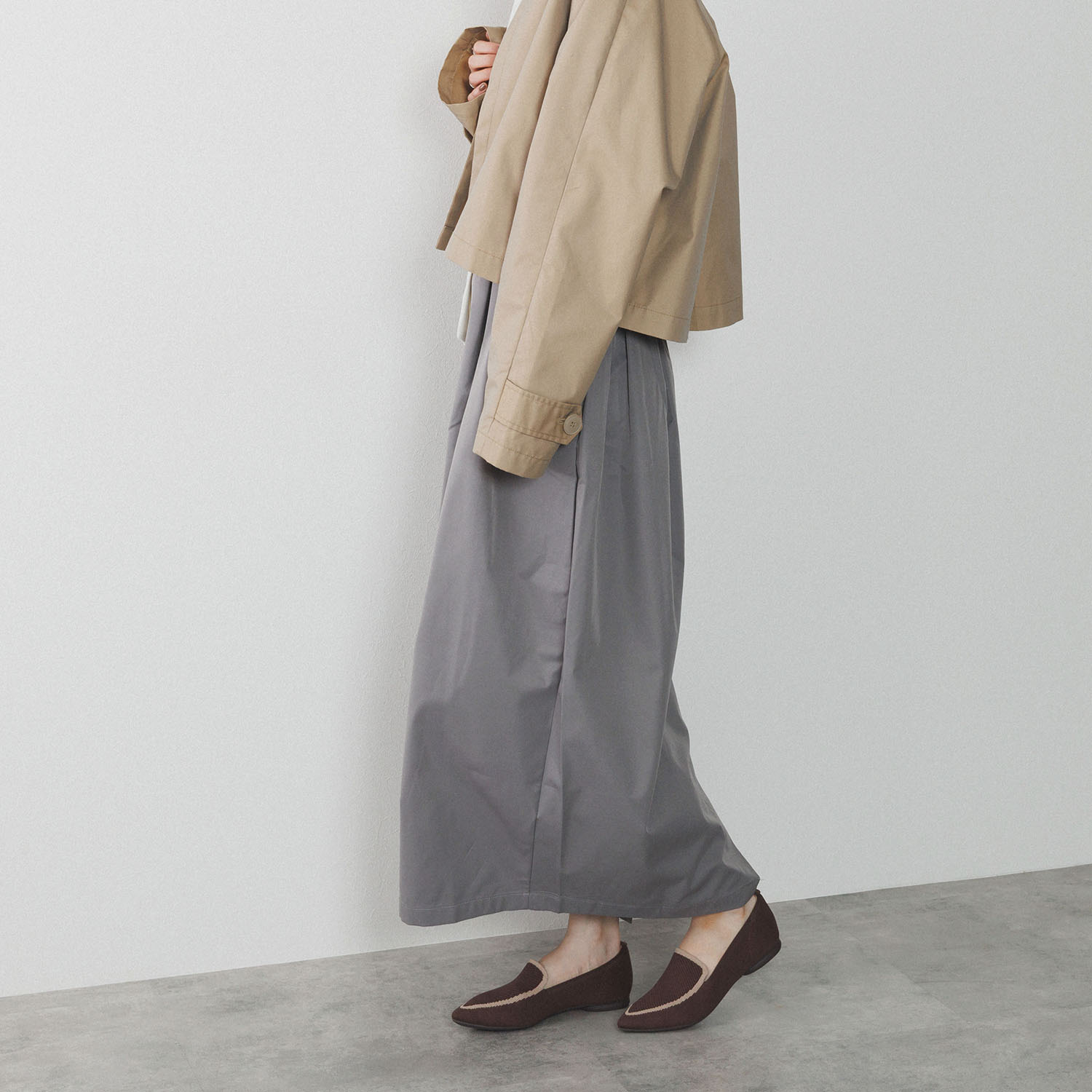 ニカル 洗濯機で丸洗いＯＫ！ バイカラーニットパンプス ＜ランドリーネット付＞