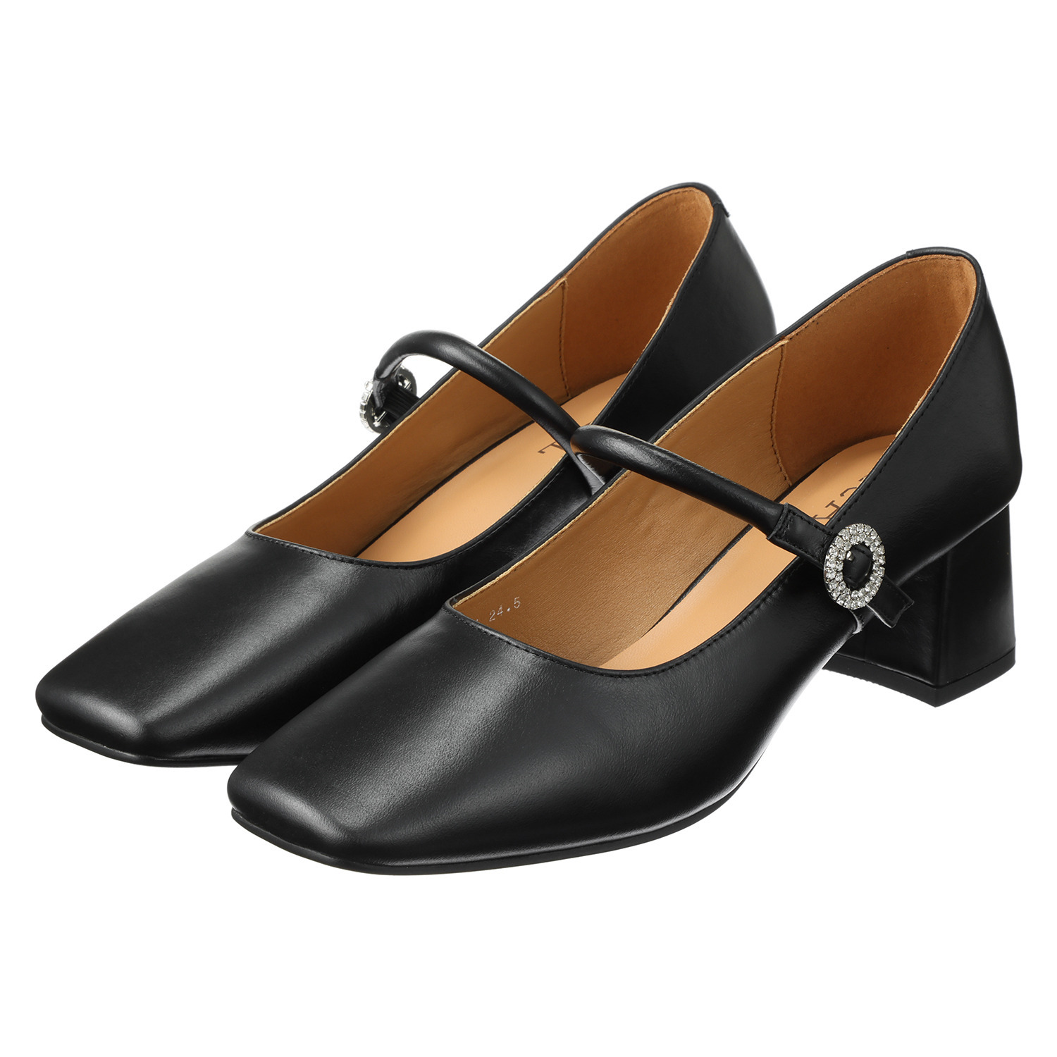 ニカル スクエアトゥ メリージェーンパンプス