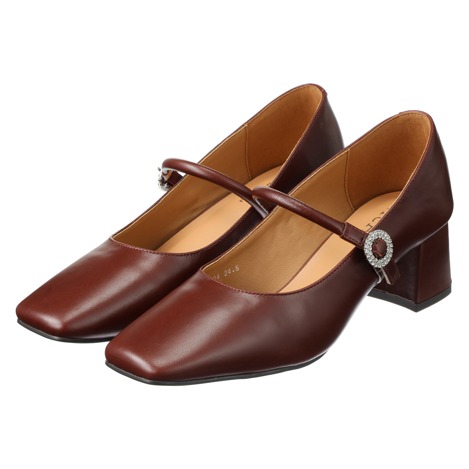 ニカル スクエアトゥ メリージェーンパンプス