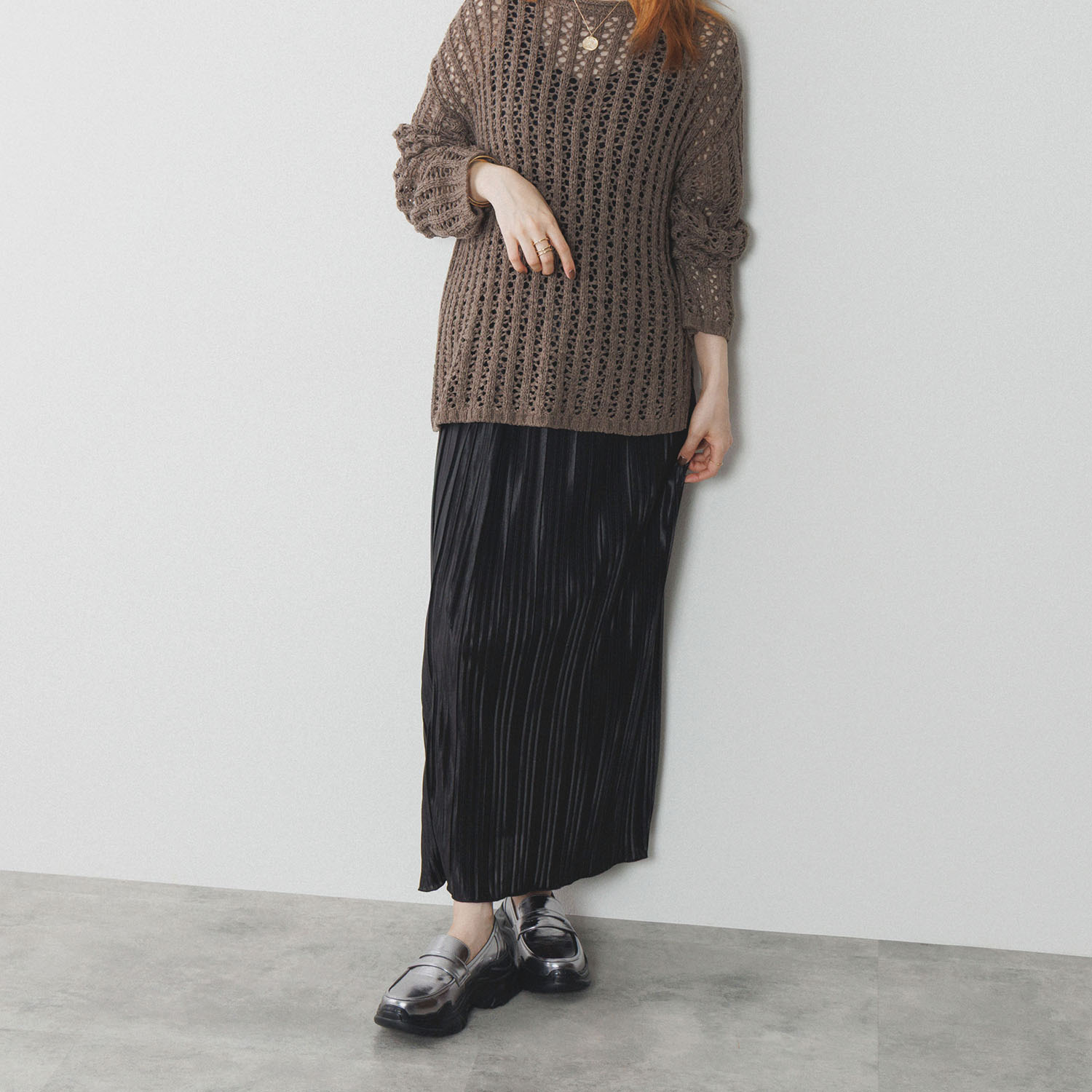 ニカル ボリュームソール ローファー