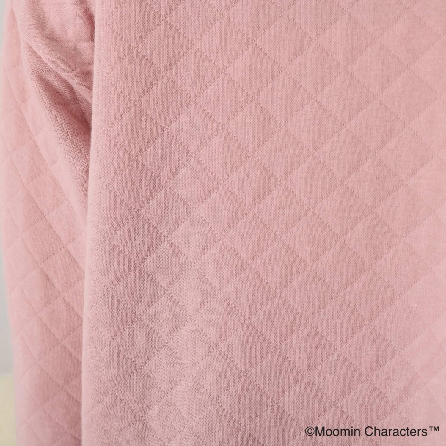 ムーミン サガラ刺しゅう入り ふんわりキルト素材の ルームウェア上下セット