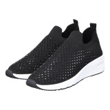 モルティ スクエアカット スパークルビジュウ ニットスニーカー