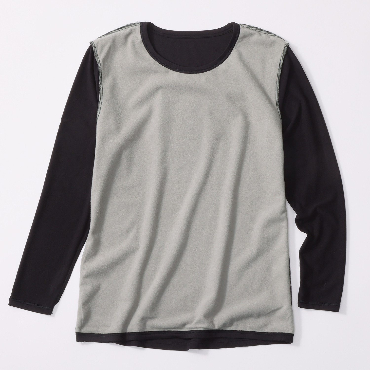 ブリーズテックス 福袋 防風　透湿 裏起毛 クルーネック長袖インナー ４枚セット