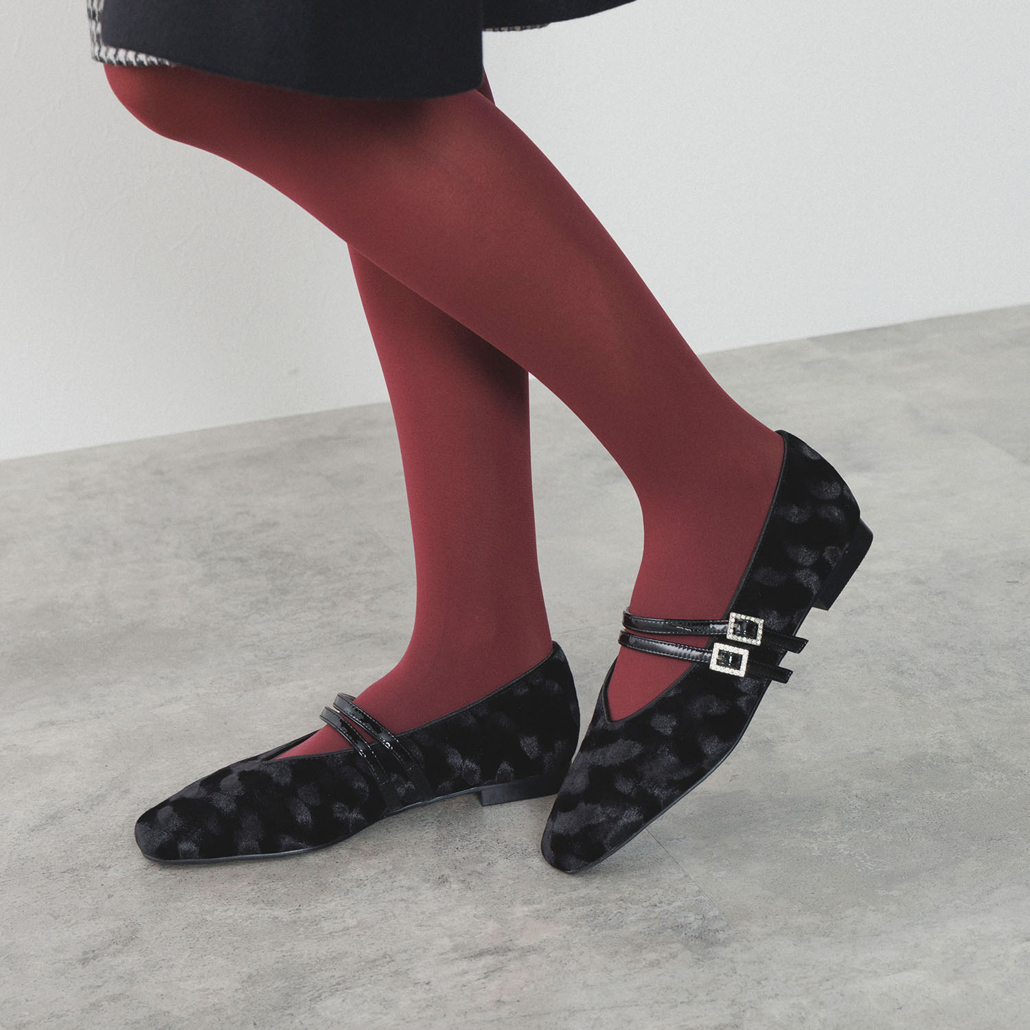 ニカル ダブルストラップ メリージェーンパンプス