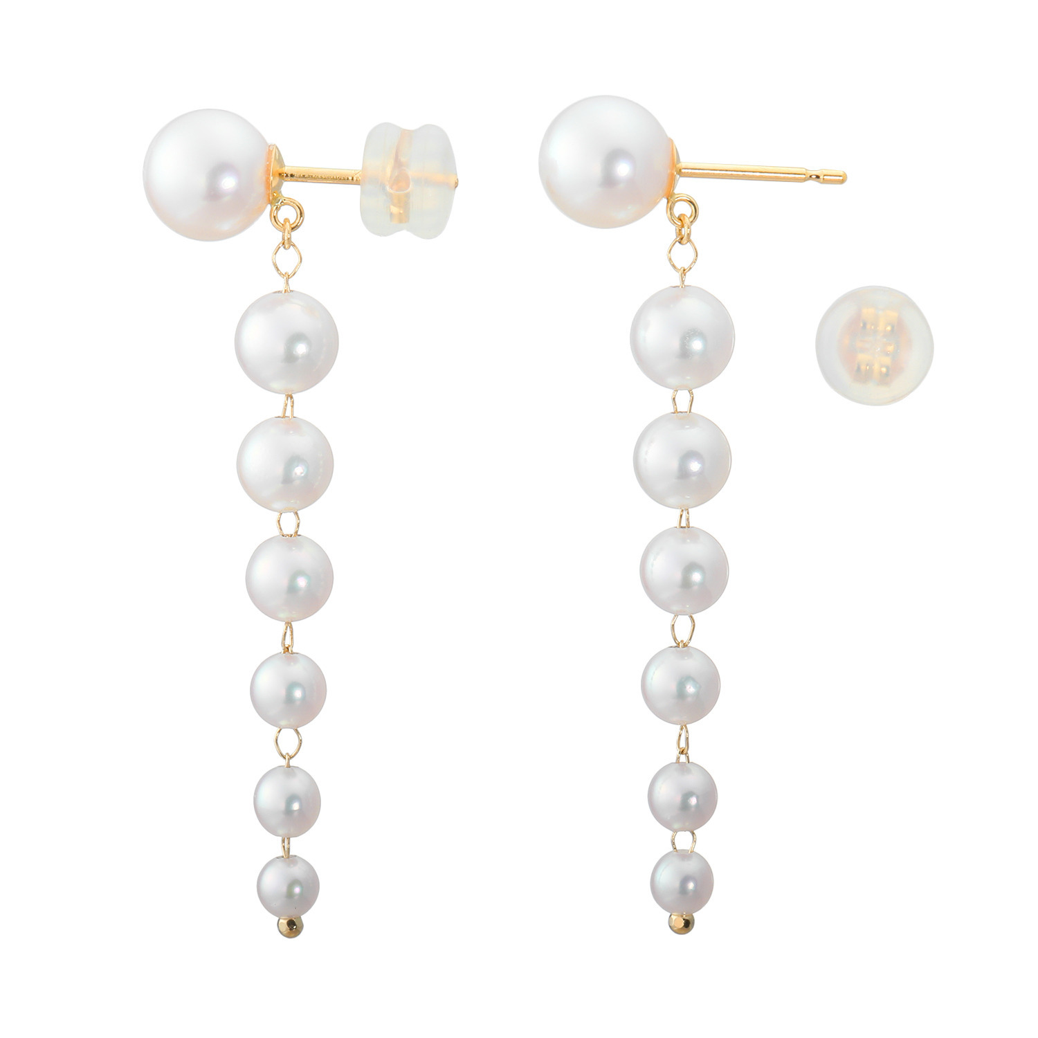 ジュペレ １８Ｋ 国産アコヤパール リュクスコレクション ピアス