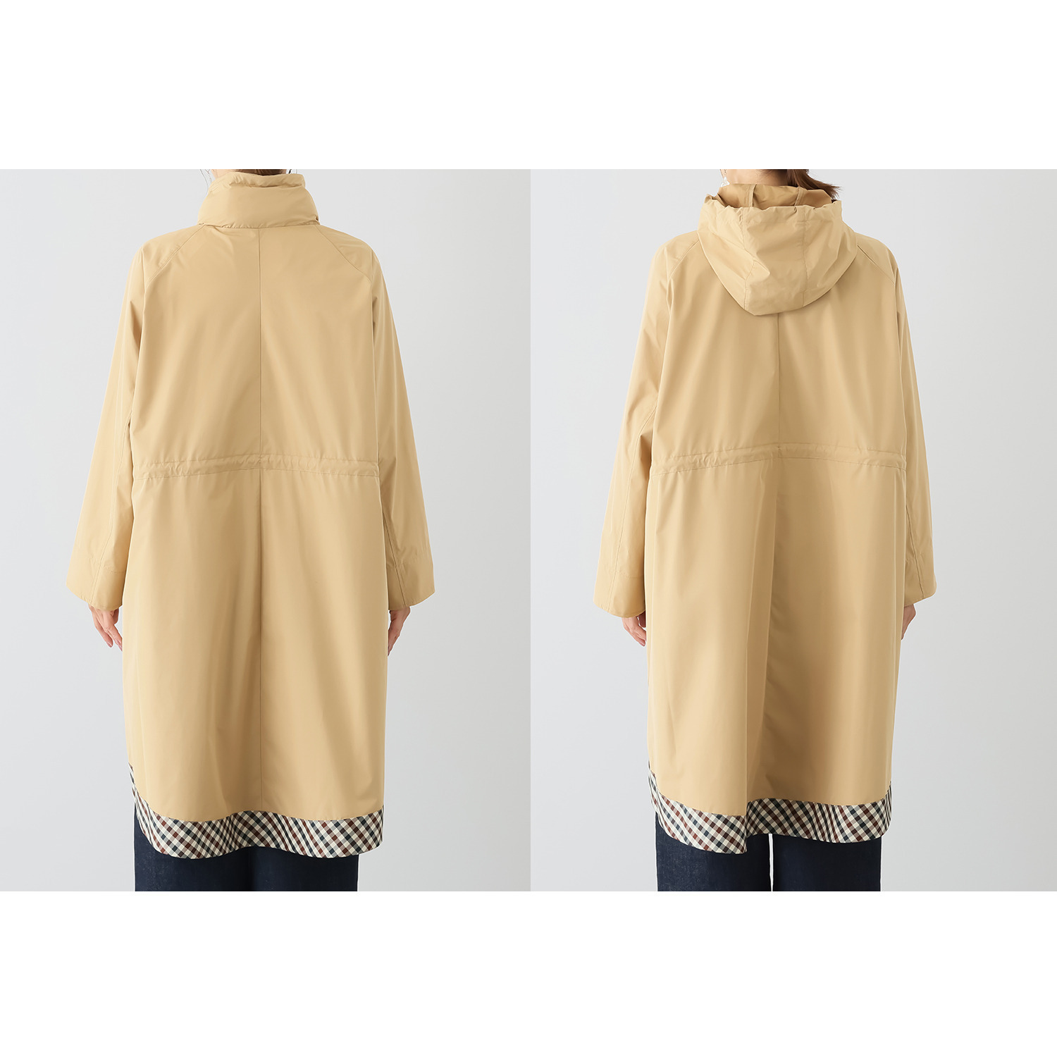 アクアスキュータム 防水・はっ水・防風 全天候型 ポケッタブルモッズコート