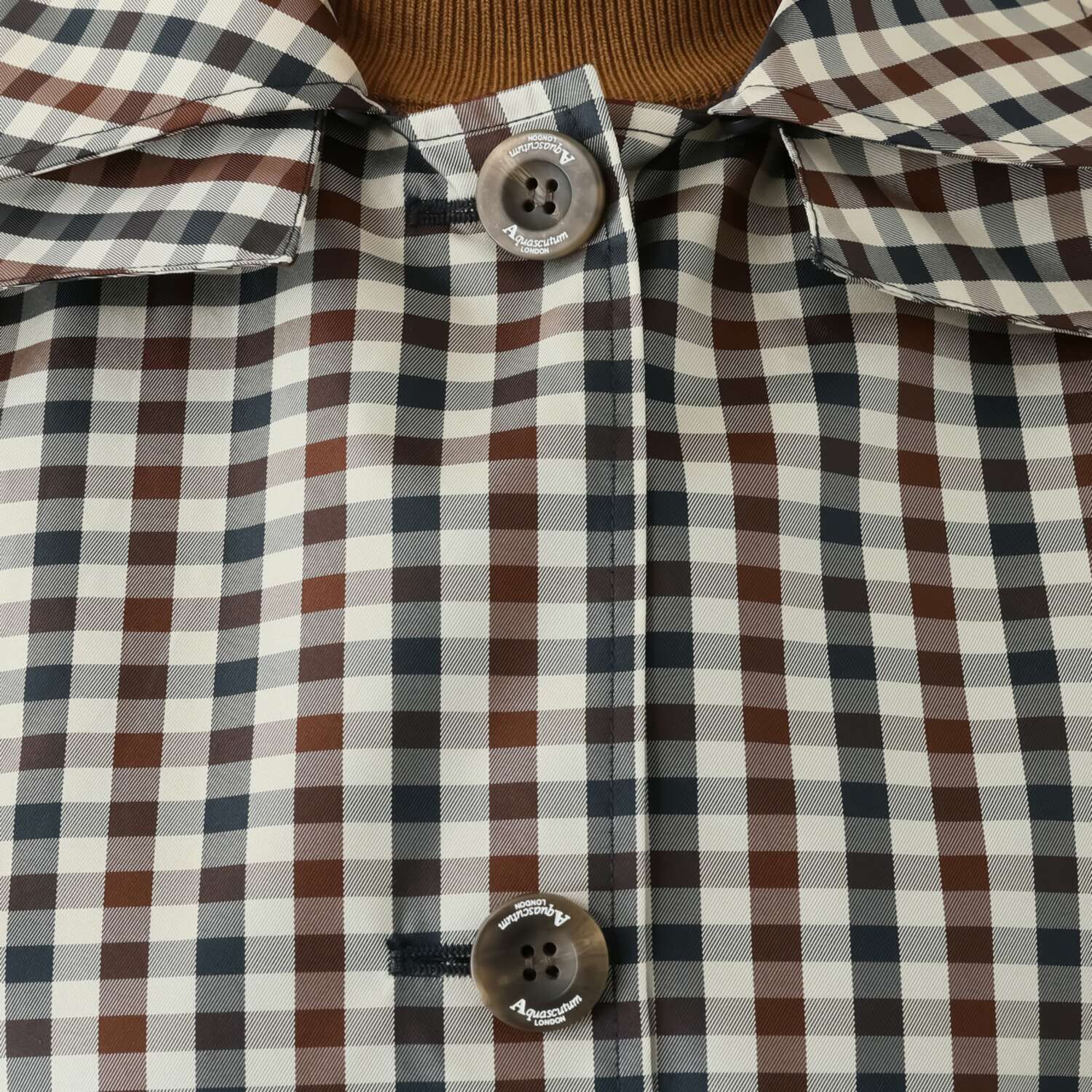 アクアスキュータム 防水・はっ水・防風 全天候型 ポケッタブル ステンカラーコート