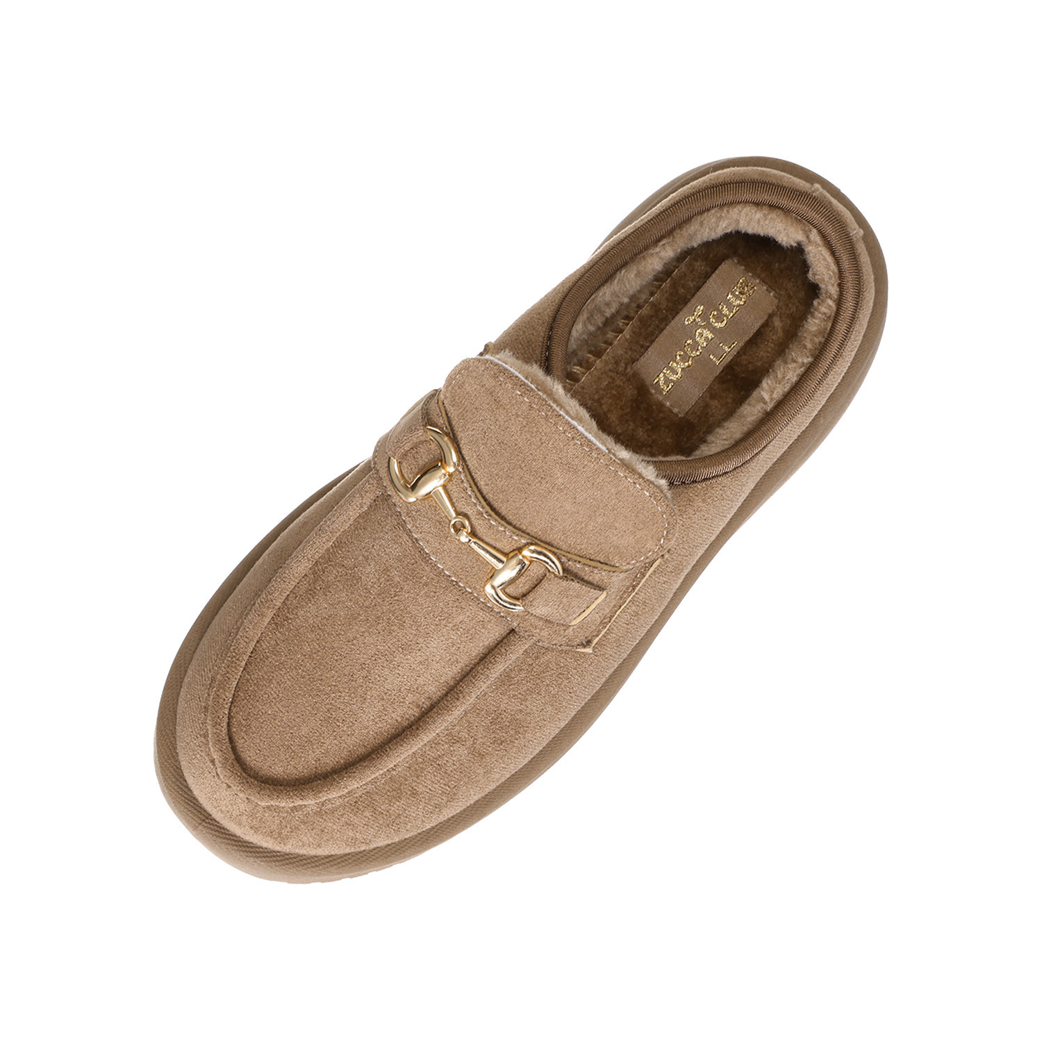 ズッカ　クラブ 内側あったか ビットデザイン 厚底ミュールローファー