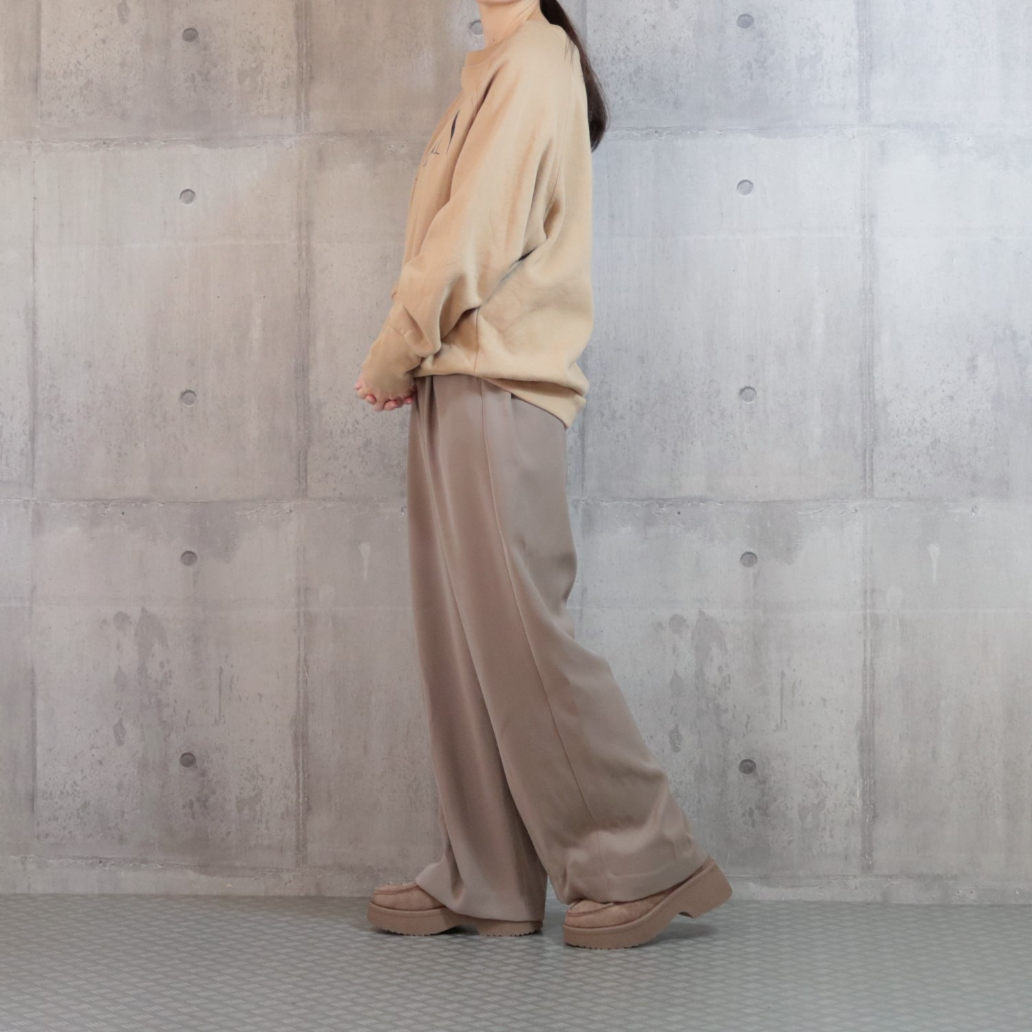 ズッカ　クラブ 内側あったか ビットデザイン 厚底ミュールローファー