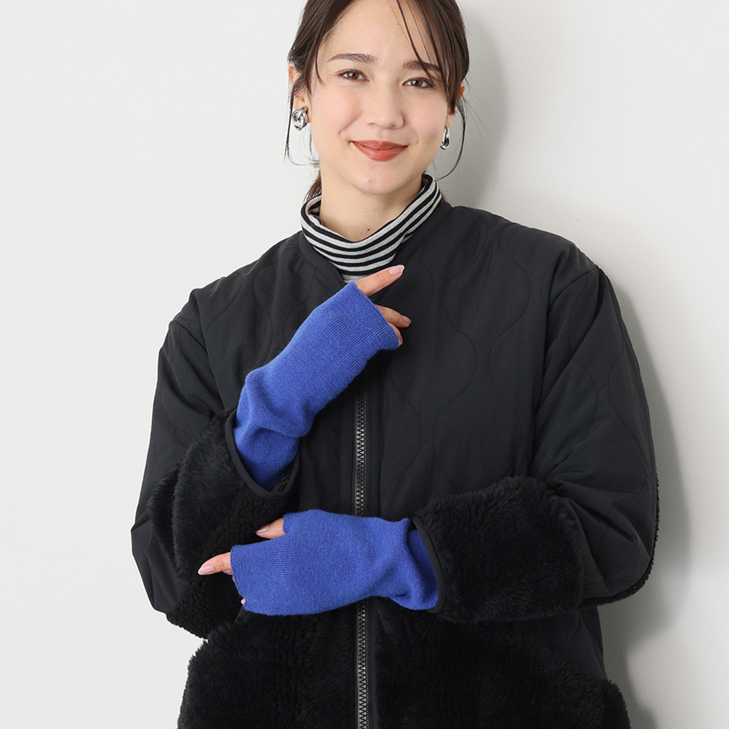 クワンティシ リブニット アームカバー