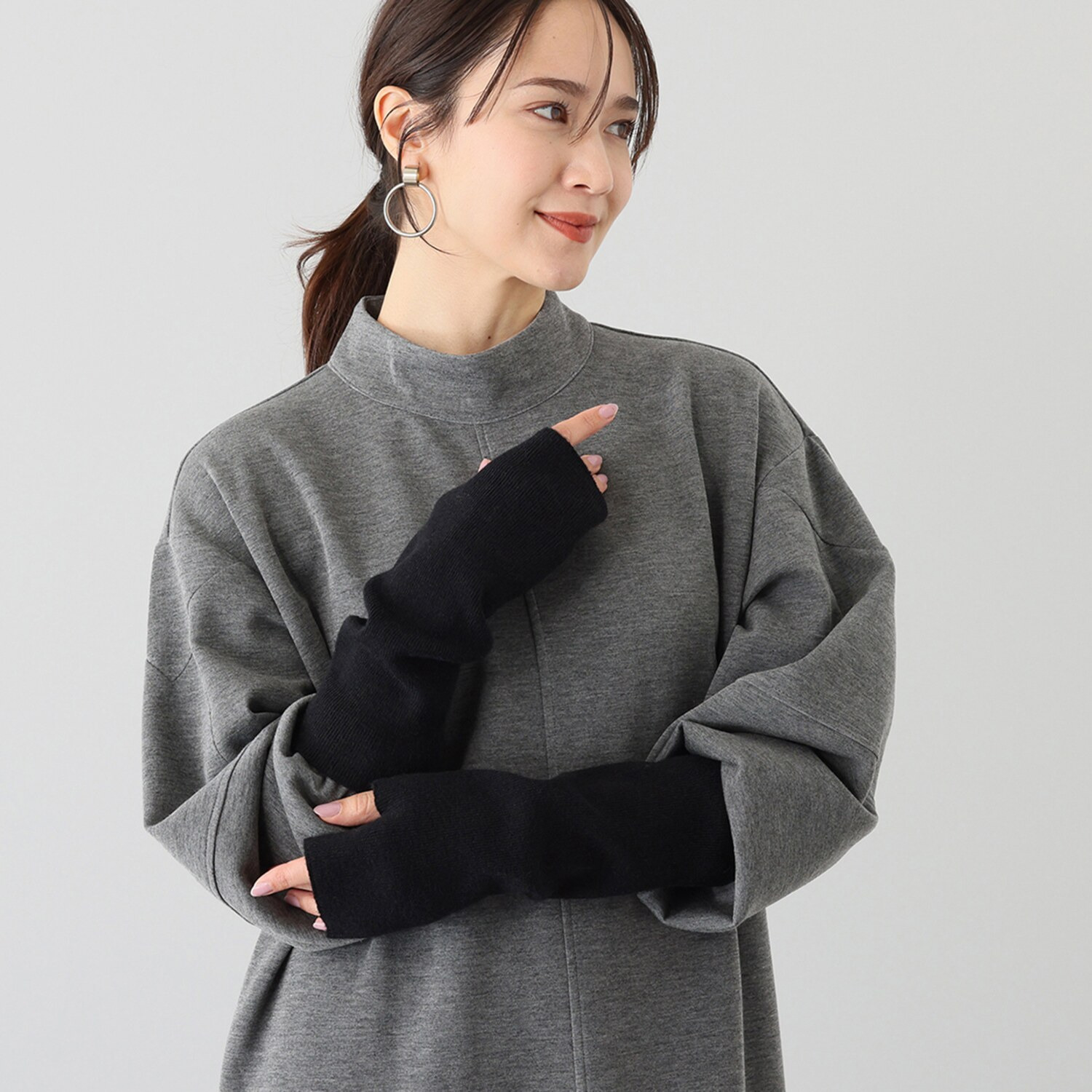 クワンティシ リブニット アームカバー