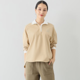 シーン 大人のやわらか ラガーシャツ