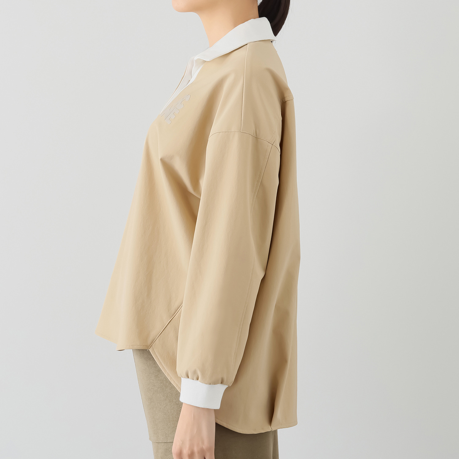 シーン 大人のやわらか ラガーシャツ