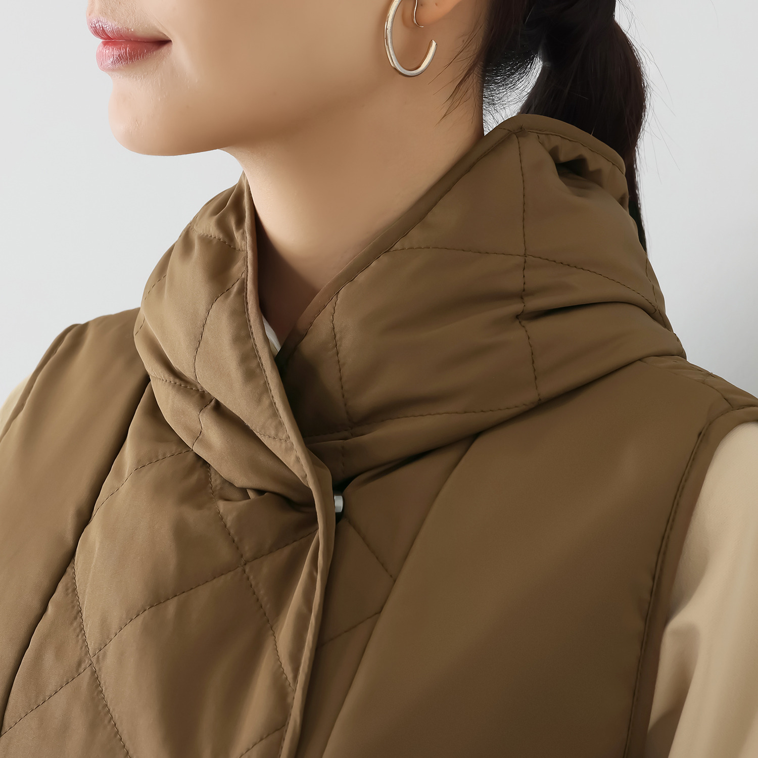 シーン キルトロングベスト