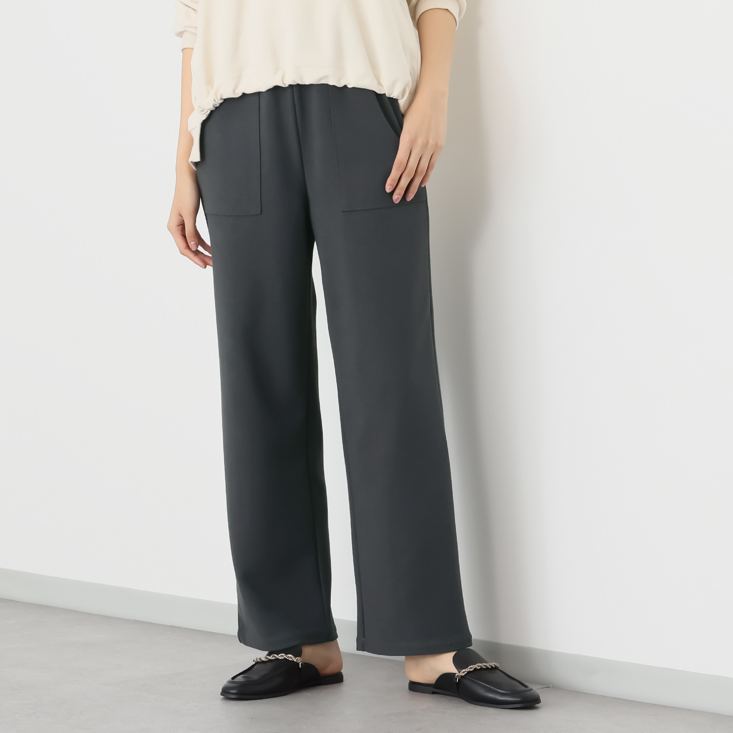 シーン セミワイド ベイカーパンツ