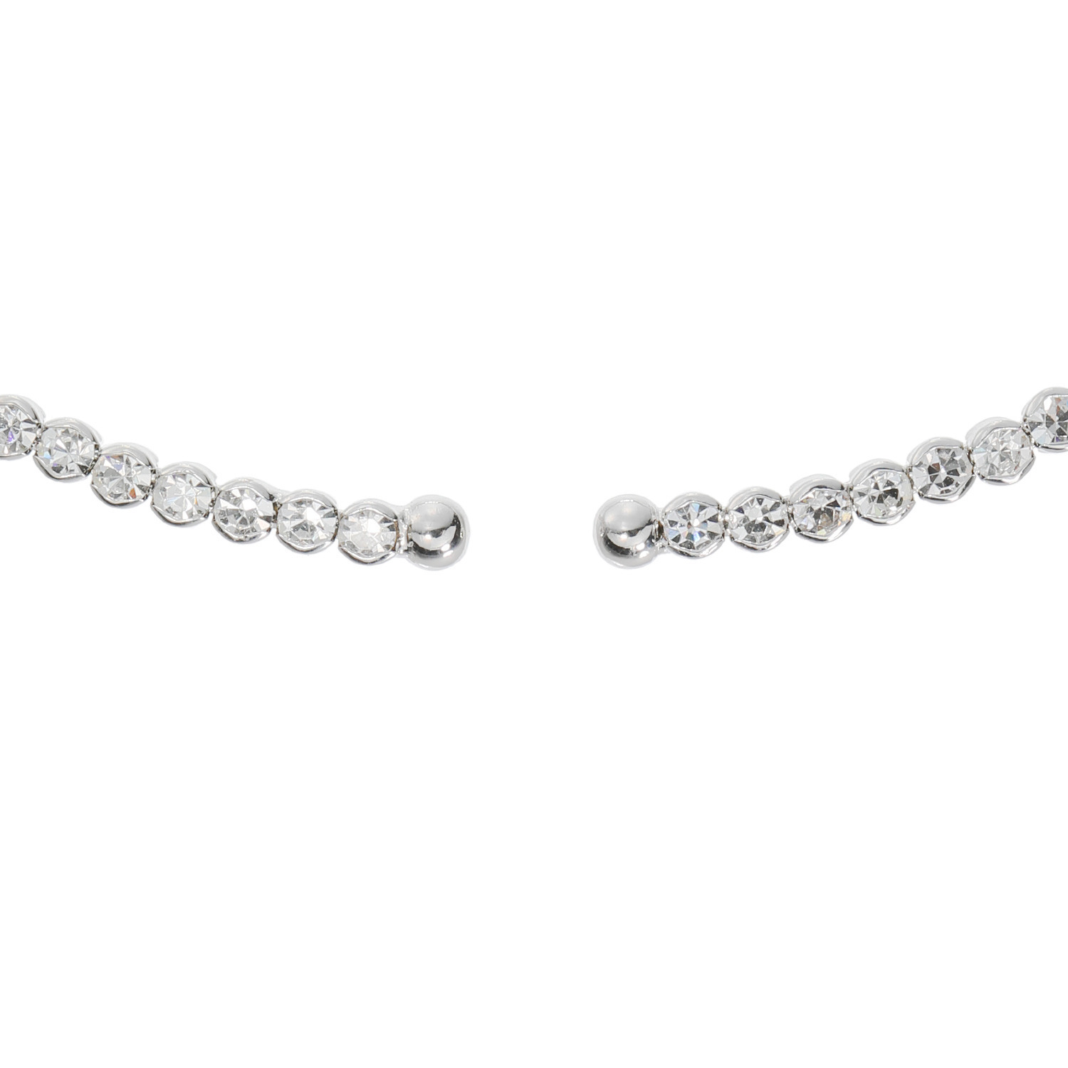 ユキコ　ハナイ プレシオサ社製 クリスタルガラス シンプル シャイニーチョーカー