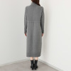 フーア フロントボタン ハイネック ニットワンピース