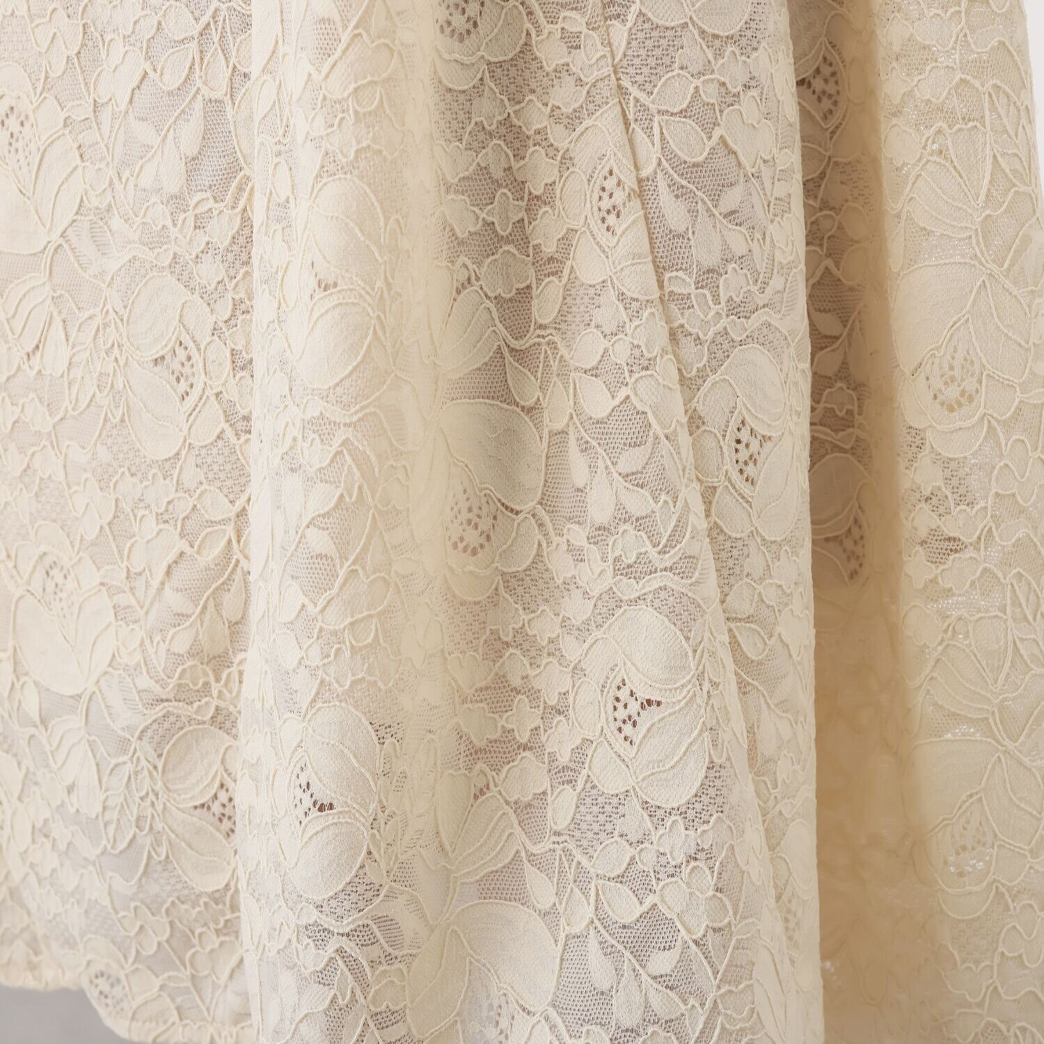 フーア レース ロングフレアースカート