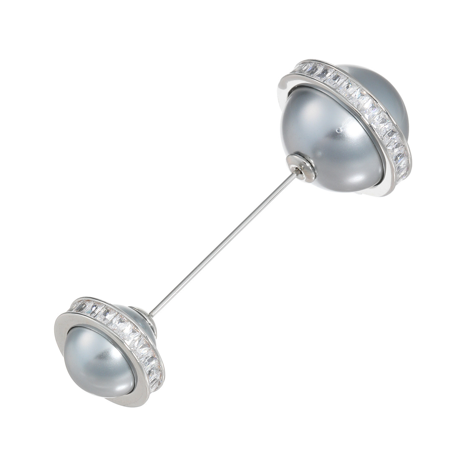 ユキコ　ハナイ パールビジュウ＆ ＣＺ エレガントスタイル ピンブローチ