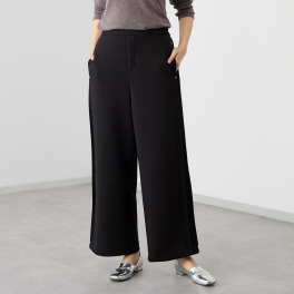 リミナル サイドピンタック ワイドストレートパンツ