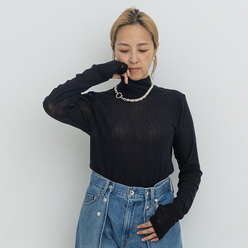 リミナル　シアー　ベロアプルオーバー