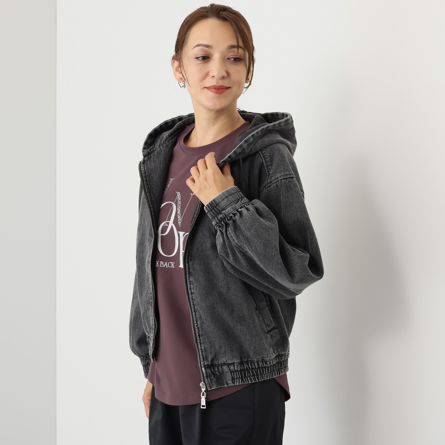 ヘブンアンドアース ヴィンテージウォッシュ デニムブルゾン