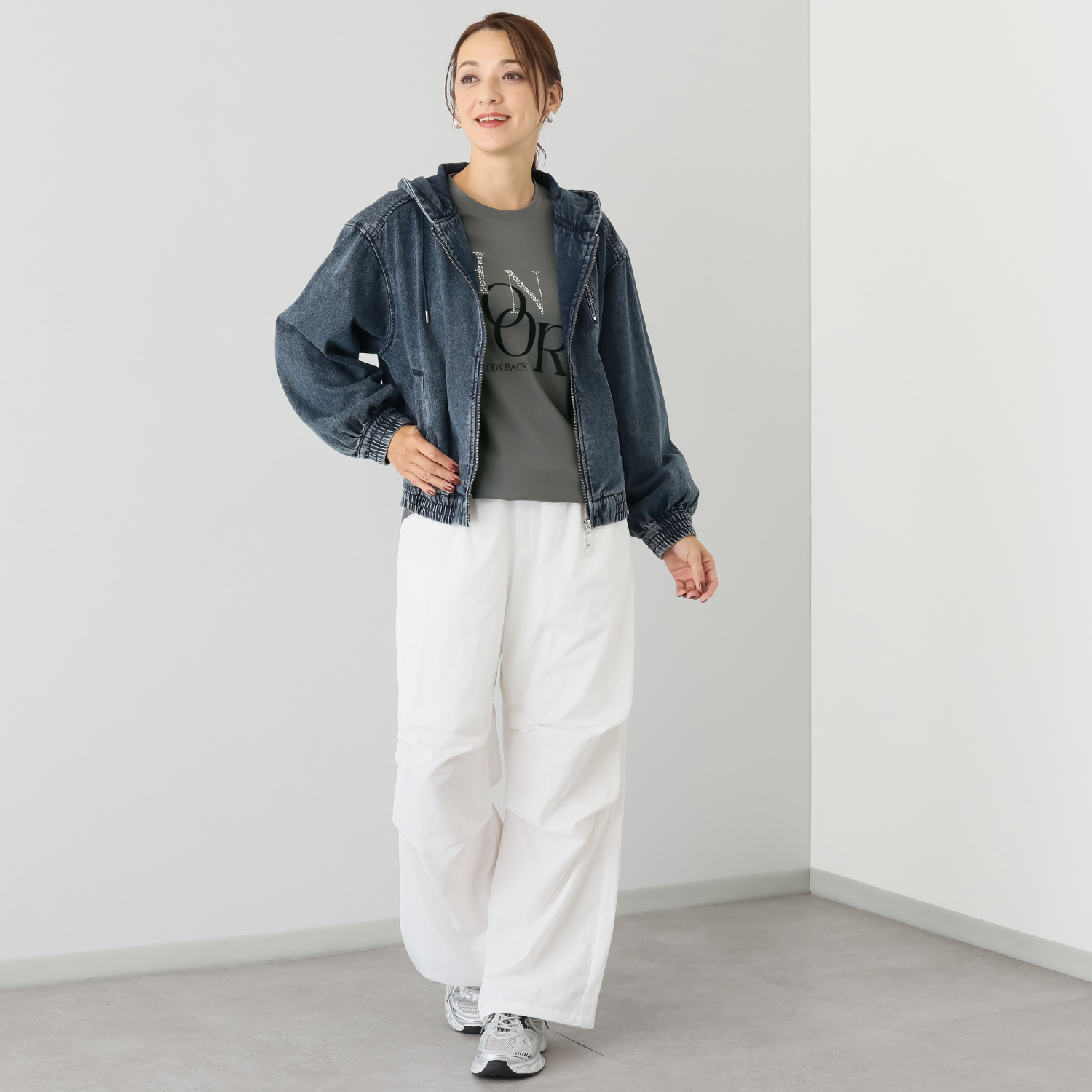 ヘブンアンドアース ヴィンテージウォッシュ デニムブルゾン