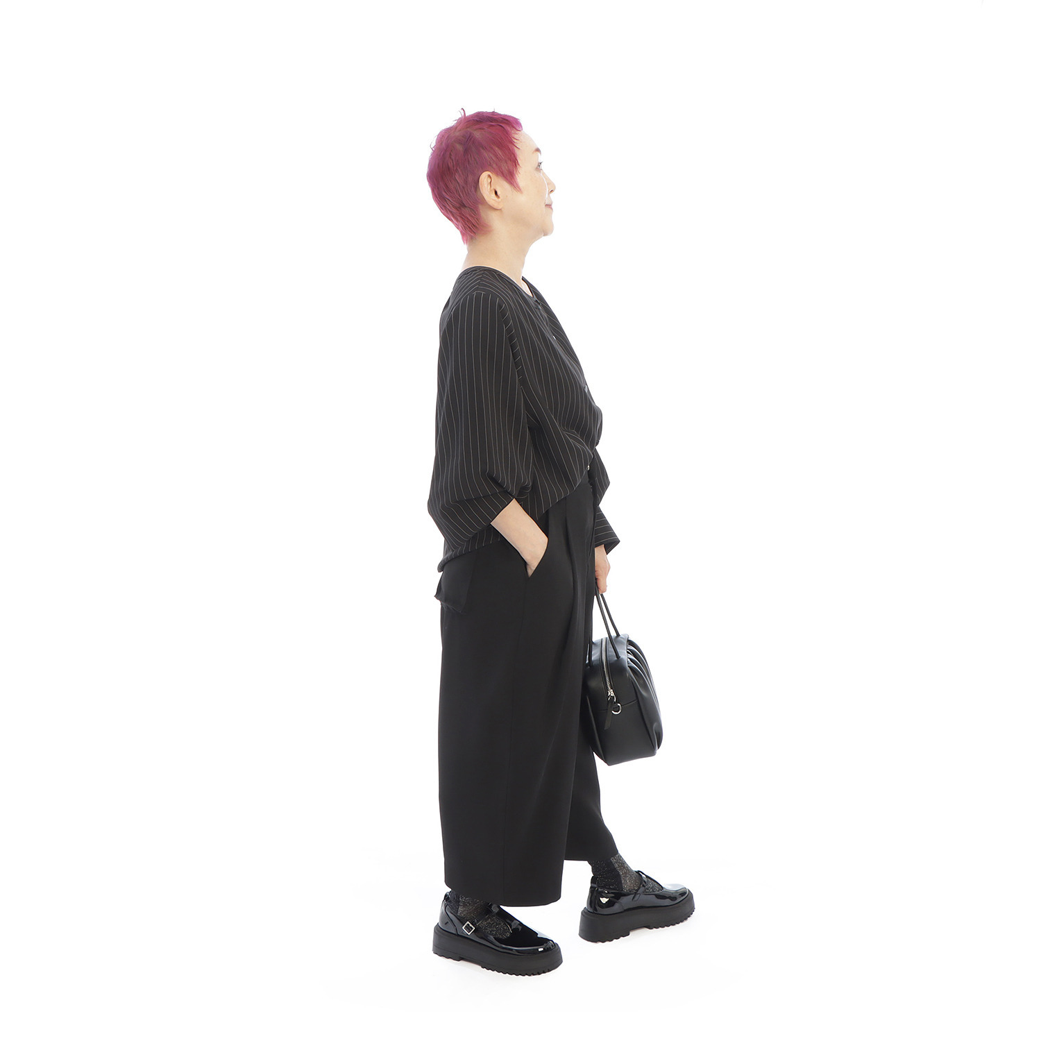 コモエリークローゼット ボリュームタック アンクルパンツ