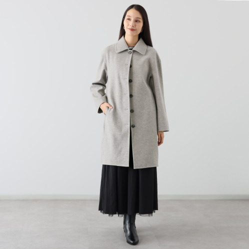 クーラム ウールレット ステンカラーコート クーラム ウールレット ステンカラーコート