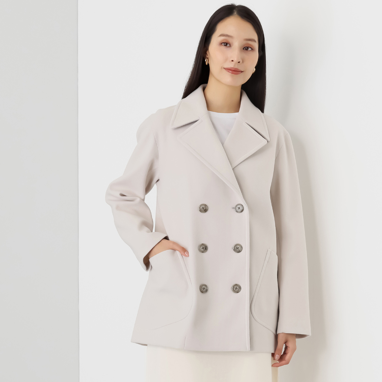 クーラム ウールレット ピーコート