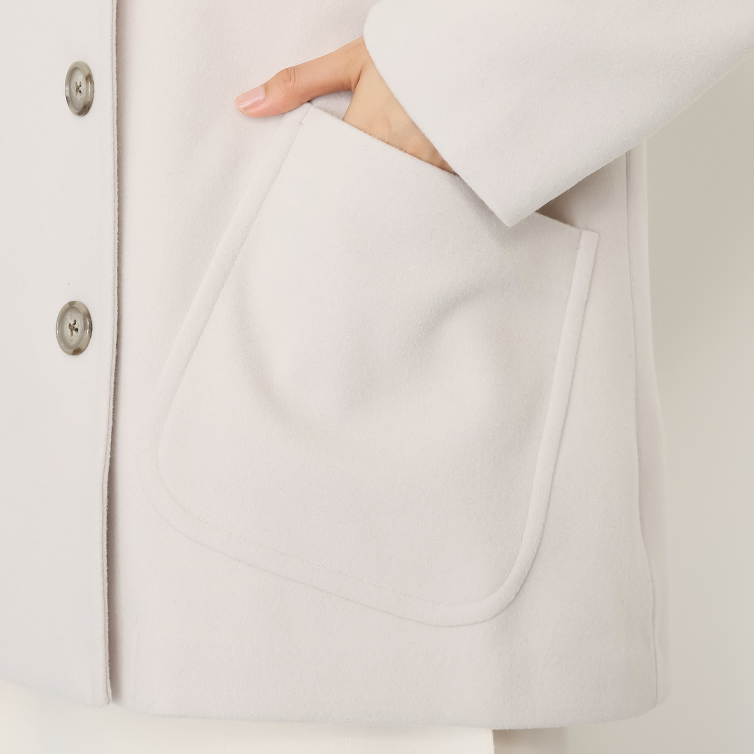 クーラム ウールレット ピーコート