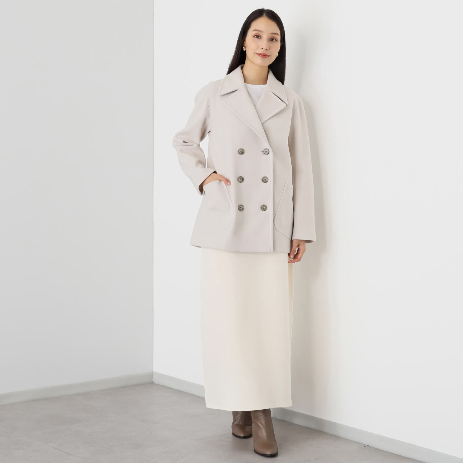 クーラム ウールレット ピーコート