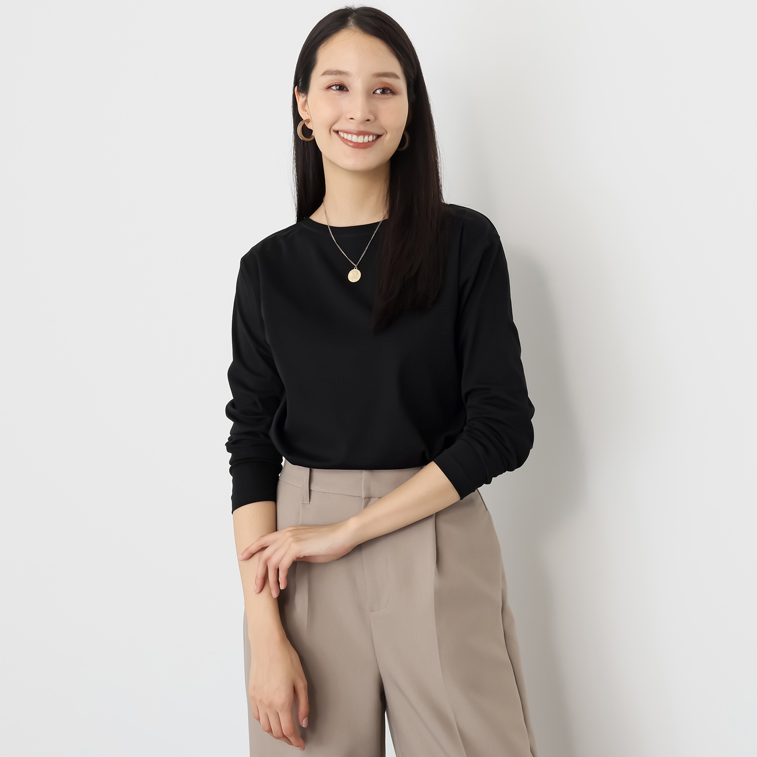 クーラム 水起毛 長袖プルオーバー