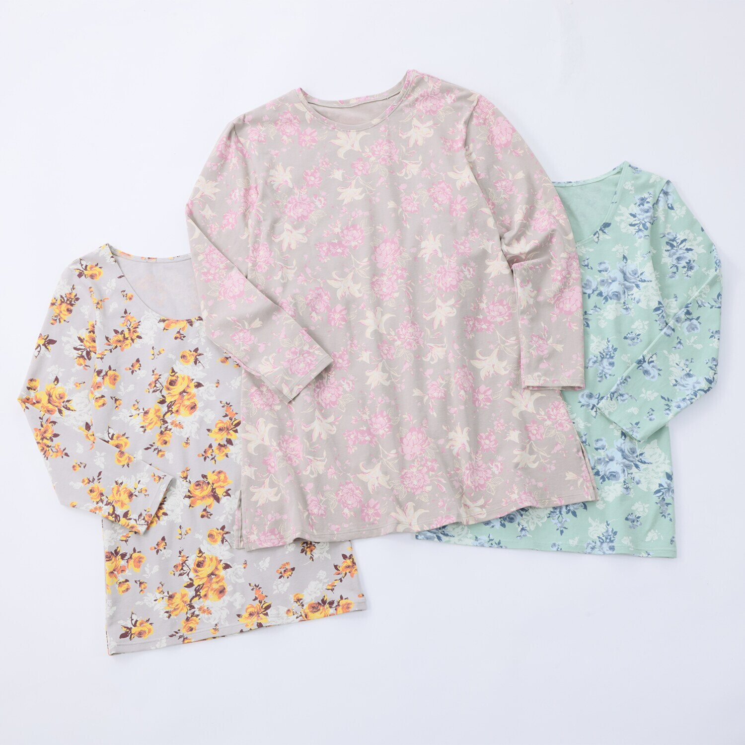 うつくＣ 長袖チュニックが必ず入る お楽しみ袋 綿混インナー３枚セット