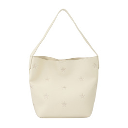 クーコ 星柄刺しゅう ワンショルダーバッグ