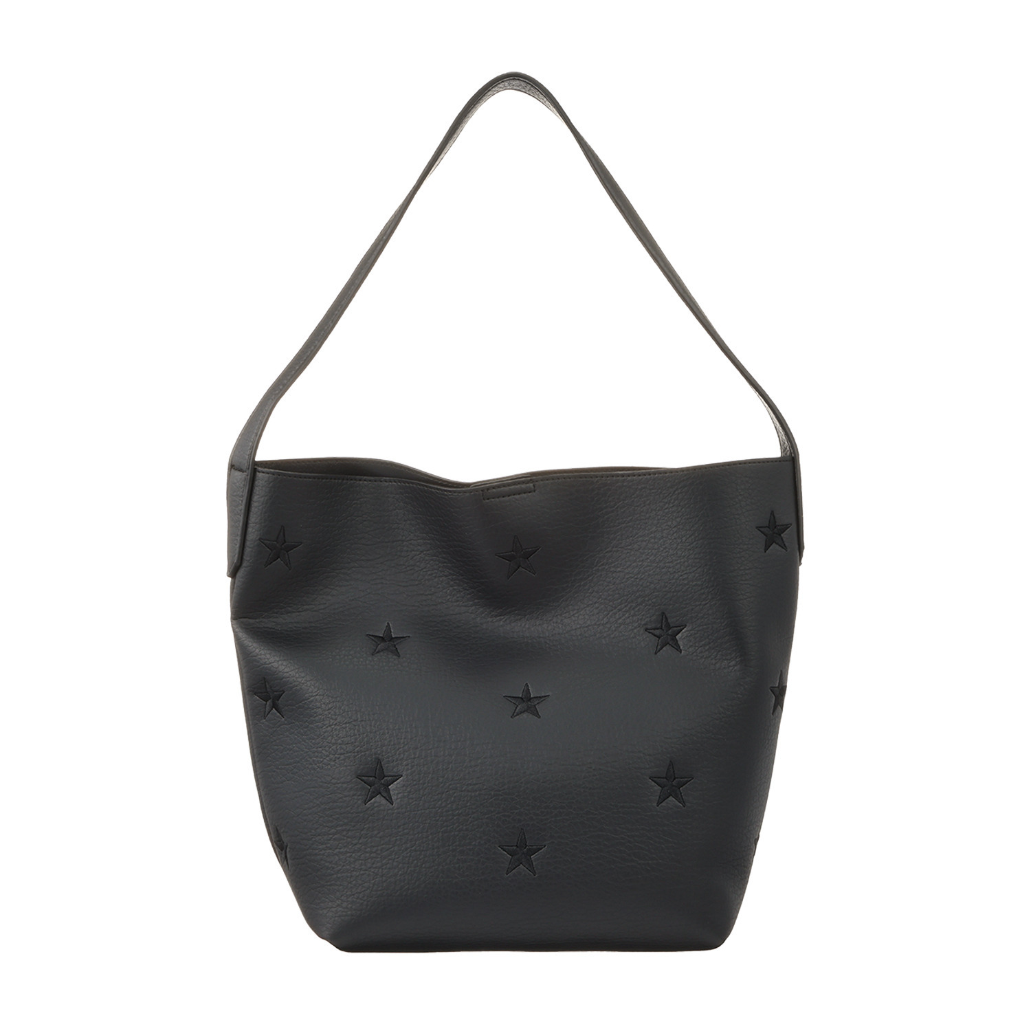 クーコ 星柄刺しゅう ワンショルダーバッグ