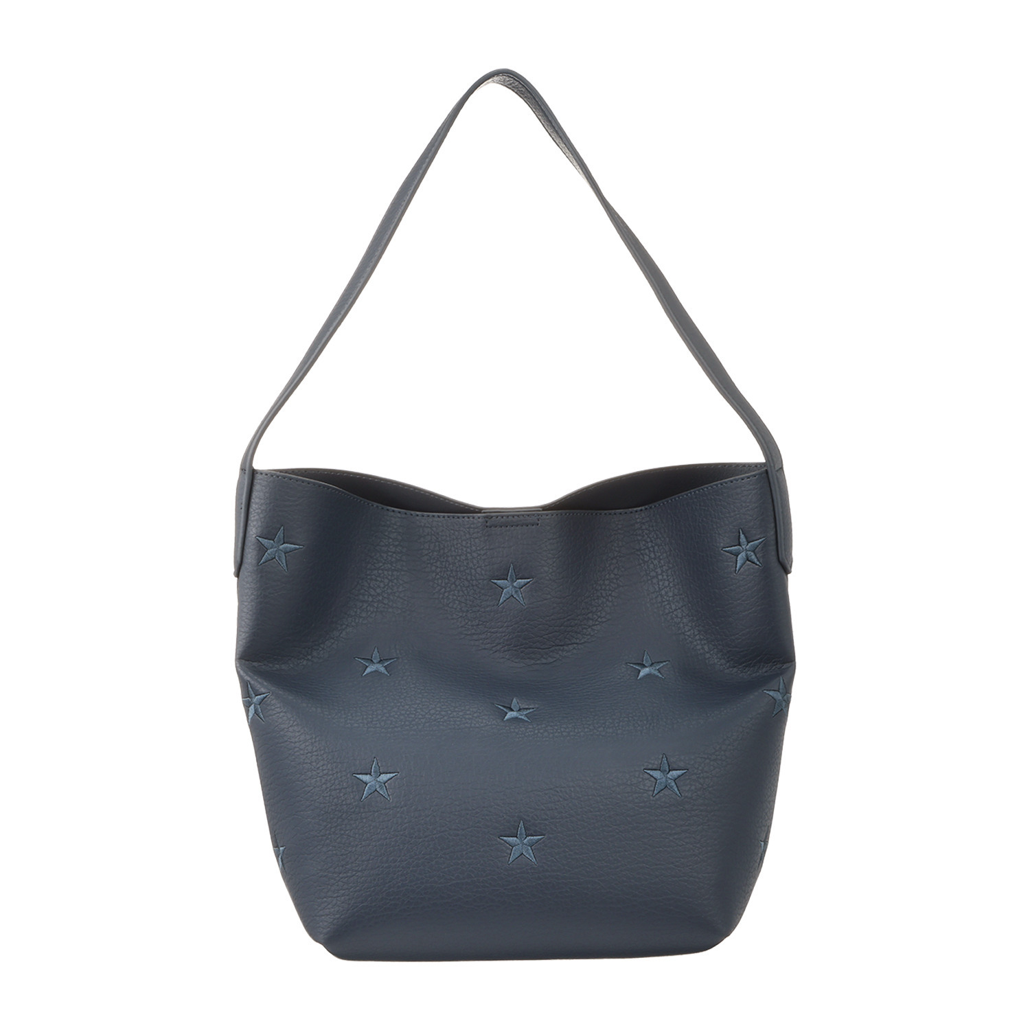 クーコ 星柄刺しゅう ワンショルダーバッグ