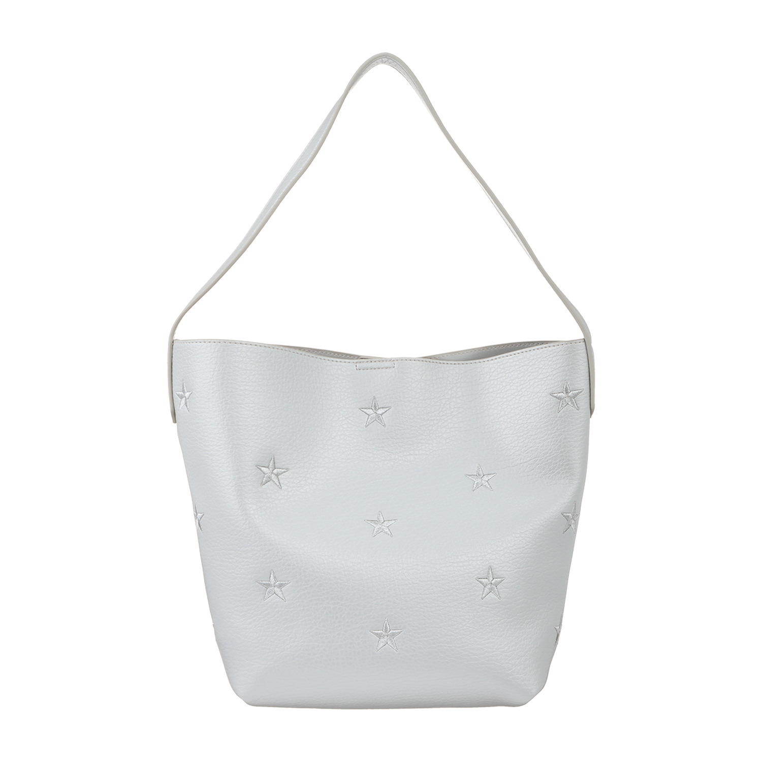 クーコ 星柄刺しゅう ワンショルダーバッグ