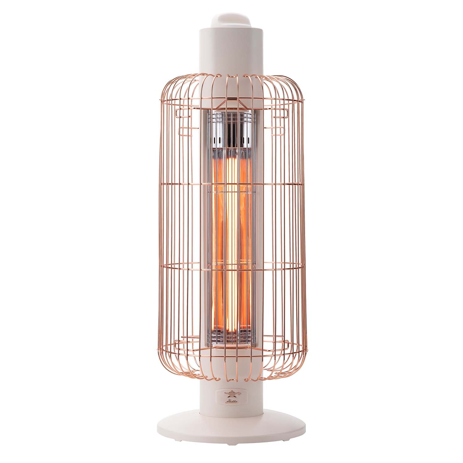 アラジン 約０．２秒で発熱！ すばやく暖かく 持ち運びもできる 遠赤グラファイトヒーター “トリカゴ” ＜限定生産の 　ピンクゴールドガード＞