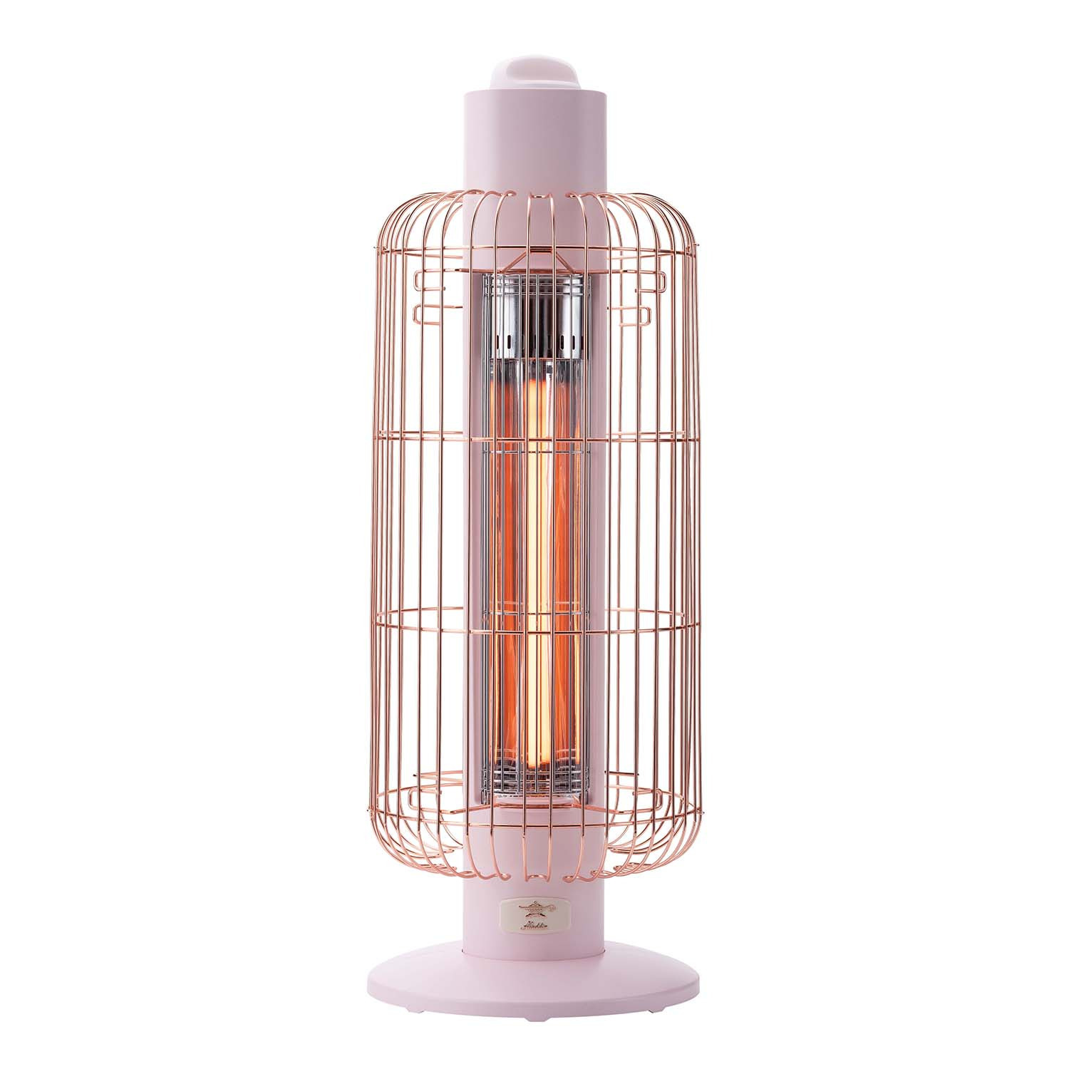 アラジン 約０．２秒で発熱！ すばやく暖かく 持ち運びもできる 遠赤グラファイトヒーター “トリカゴ” ＜限定生産の 　ピンクゴールドガード＞