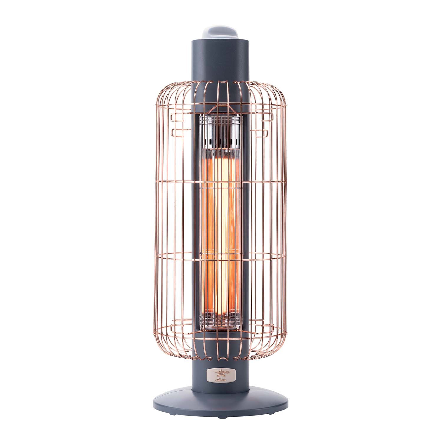 アラジン 約０．２秒で発熱！ すばやく暖かく 持ち運びもできる 遠赤グラファイトヒーター “トリカゴ” ＜限定生産の 　ピンクゴールドガード＞