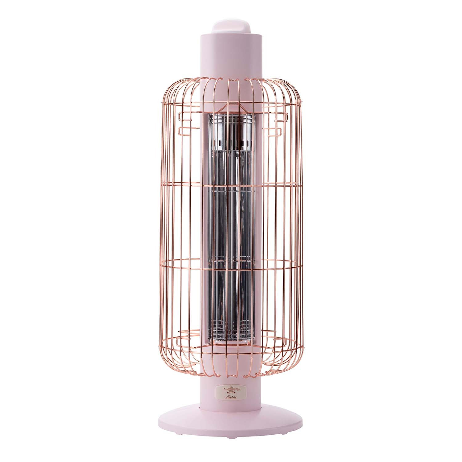 アラジン 約０．２秒で発熱！ すばやく暖かく 持ち運びもできる 遠赤グラファイトヒーター “トリカゴ” ＜限定生産の 　ピンクゴールドガード＞